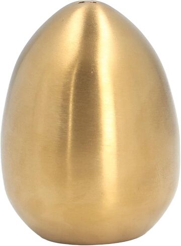 Egg Shaped Salt and Pepper Shakers, Stainless Steel Pepper Shaker Cute Seasoning Shaker Salt Pepper Dispenser Egg Spice Jar Egg Spice Shaker for Outdoor Barbecue Restaurant Banquet Party(Gold) in Saudi Arabia
