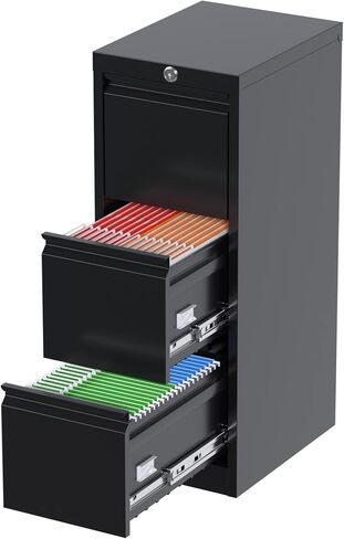 Metal Lateral File Cabinet, Metal 2 Drawer File Cabinet with Lock, Ins Design Home Office Storage File Cabinet for Letter/Legal/A4 Size, Assembly Required in Saudi Arabia