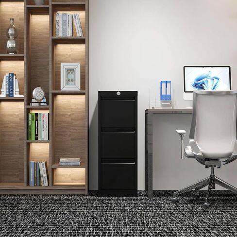 Metal Lateral File Cabinet, Metal 2 Drawer File Cabinet with Lock, Ins Design Home Office Storage File Cabinet for Letter/Legal/A4 Size, Assembly Required in Saudi Arabia