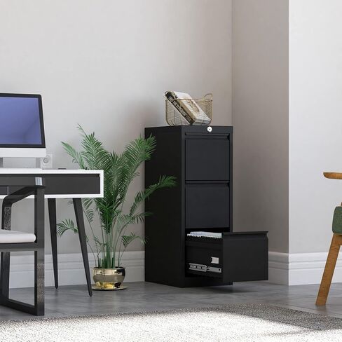 Metal Lateral File Cabinet, Metal 2 Drawer File Cabinet with Lock, Ins Design Home Office Storage File Cabinet for Letter/Legal/A4 Size, Assembly Required in Saudi Arabia