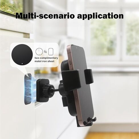 Golf Cart Magnetic Phone Holder Mount Compatible with EZGO/Club Car/Yamaha, Compatible with iPhone/Galaxy/Google Pixel, Ultra Strength Magnet/360° Rotatable/One-Handed Pick & Place in Saudi Arabia