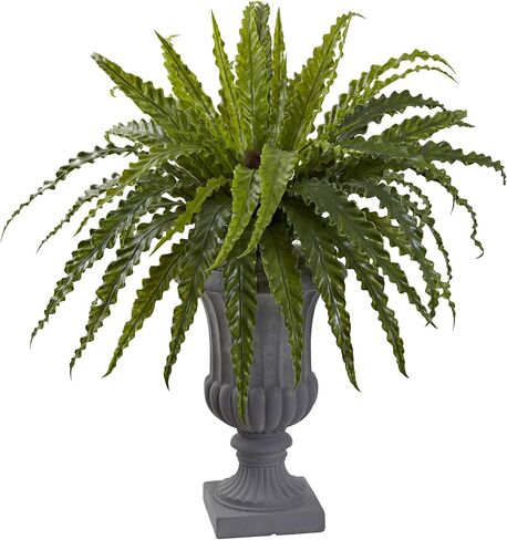 Nearly Natural 30in. Birds nest Fern Artificial Plant with Urn in Saudi Arabia