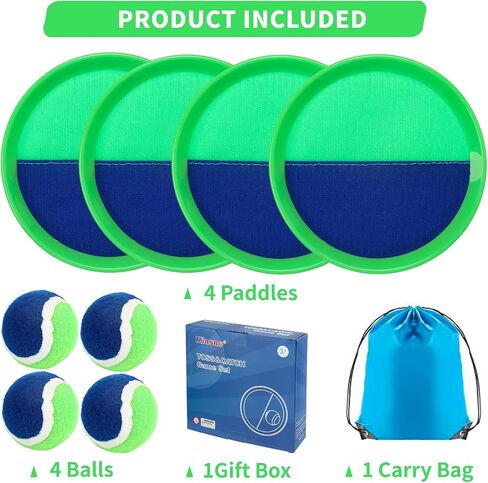 Toss and Catch Ball Set Kids Toys - lawn Games Beach Games Beach Toys Pool Toys Outdoor Toys for Kids Ages 3 4 5 6 7 8 9 10 Years Old Boy Girl Toys, Playground Sets for Kids/Adults/Family in Saudi Arabia