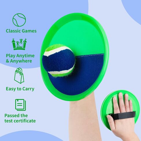 Toss and Catch Ball Set Kids Toys - lawn Games Beach Games Beach Toys Pool Toys Outdoor Toys for Kids Ages 3 4 5 6 7 8 9 10 Years Old Boy Girl Toys, Playground Sets for Kids/Adults/Family in Saudi Arabia