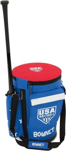 Bownet Bucket Padded Top Shoulder Strap Carry Side Zipper Coaches Tool Bag Black in Kuwait