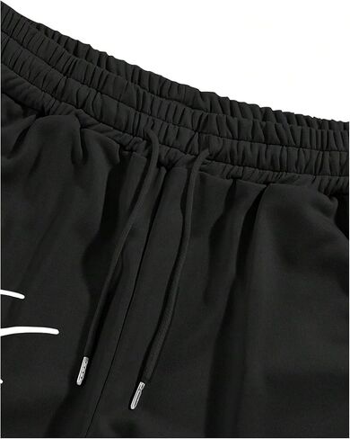 SHENHE Men's Graphic Sweatpants Spiderweb Print Drawstring Low Rise Y2k Pants Streetwear in Saudi Arabia