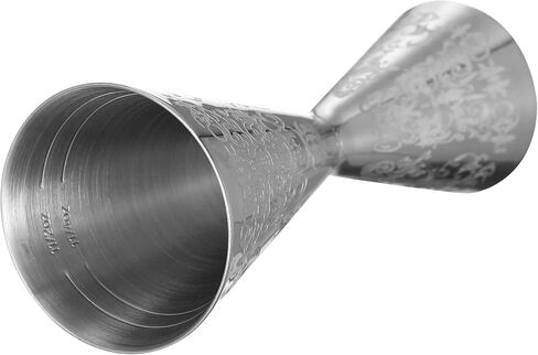 Double Cocktail Jigger Slim Style Measuring Jigger with Etched Pattern (Polisehd Spirit) in Saudi Arabia
