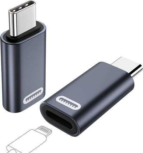 محول TiMOVO Lightning أنثى إلى USB C ذكر، محول Lightning إلى USB C مع شاحن PD سريع 35 وات ونقل البيانات لهاتف iPhone 15/15 Pro/15 Pro Max/15 Plus، ومحول iPad Pro/Air USB-C، فضي in Saudi Arabia