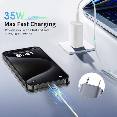 محول TiMOVO Lightning أنثى إلى USB C ذكر، محول Lightning إلى USB C مع شاحن PD سريع 35 وات ونقل البيانات لهاتف iPhone 15/15 Pro/15 Pro Max/15 Plus، ومحول iPad Pro/Air USB-C، فضي in Saudi Arabia