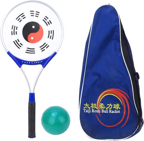 VGEBY Handball Softball Taiji Ball, Handle Silicone Face Elderly Exercise Fitness Tai Chi Soft Ball Racket Taiji Force Racket Ball(Soft Strength) Soft Rackets Tai Chi Ball in Saudi Arabia
