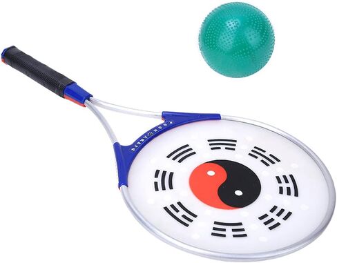 VGEBY Handball Softball Taiji Ball, Handle Silicone Face Elderly Exercise Fitness Tai Chi Soft Ball Racket Taiji Force Racket Ball(Soft Strength) Soft Rackets Tai Chi Ball in Saudi Arabia