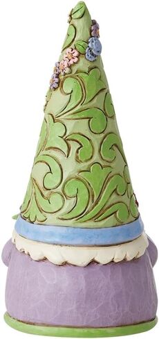 Enesco Jim Shore Heartwood Creek Art for All Seasons Collection Spring Gnome تمثال - راتينج حجري مطلي يدويًا مصنوع يدويًا من التماثيل الزخرفية القابلة للتجميع، تمثال ديكور منزلي، 5 بوصة in Saudi Arabia