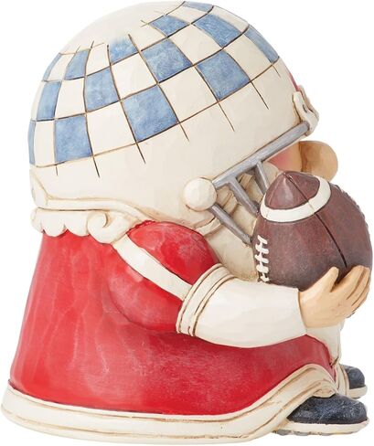 تمثال مصغر من Enesco Jim Shore Heartwood Creek Athletes لاعب كرة القدم Touchdowns Gnome - راتنج حجري مطلي يدويًا، تماثيل صغيرة قابلة للجمع، تمثال ديكور منزلي، 4 بوصة in Saudi Arabia