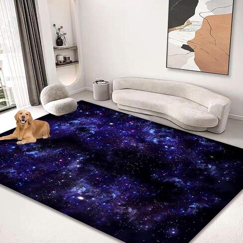 Large Area Rug Carpet Floor Washable Mats Rugs 5'x6' for Living Room Bedroom Home Decor Galaxy Star Nebula Astral in Kuwait