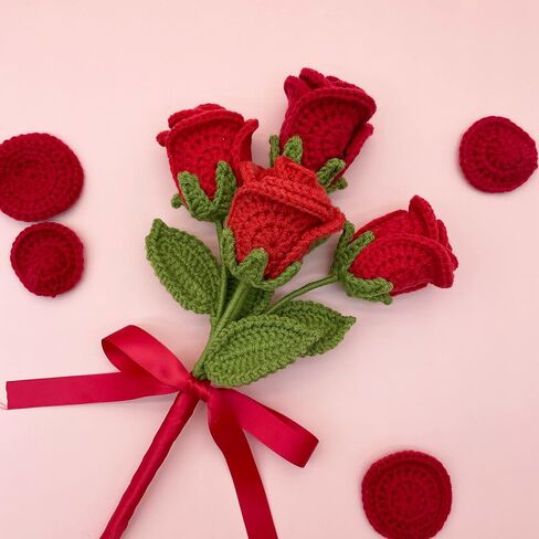 Lily's Lyric Flower Crochet Kit | Carnation & Ash Leaf | Step-by-Step Video Tutorial for Adults Teenagers | Craft Gift Idea DIY Home Decoration in Saudi Arabia