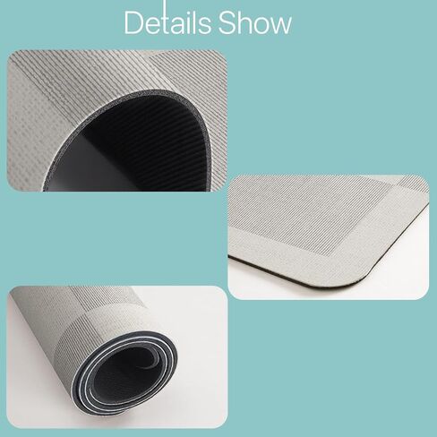 Diatomaceous Earth Bath Mat|Quick Dry Bath Mat|Super Absorbent Bath Mat|Non Slip Bathroom Rugs(40×60cm) (Grey-Beige) in Saudi Arabia
