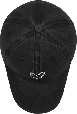 Pairxily Vintage Heart Embroidered Baseball Cap Distressed Adjustable Hat for Women Low Profile Dad Hats Unisex Cotton Cap in Kuwait