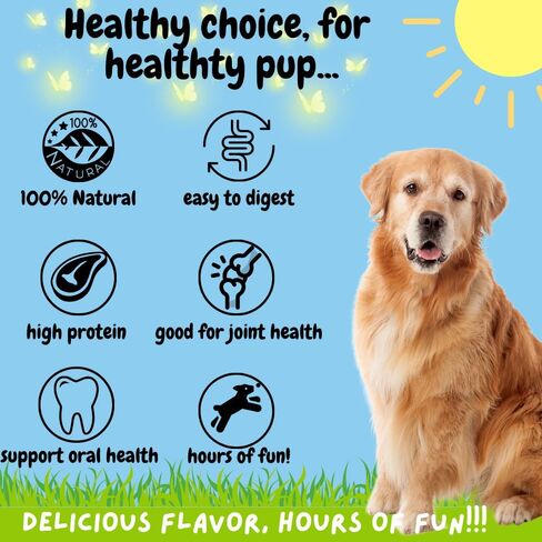 BULLYSTICKS & MORE 6 Inch Beef Collagen Rolls for Dogs (Regular Size - 12 Count) - Beef Cheek Bones for Dogs - Dog Parents Choice - Premium No Hide Beef Cheek Rolls - Thick Retriever Rolls for Dogs in Saudi Arabia