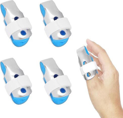 Finger Splint For Thumbs & Pinkies, Adjustable Aluminum Support for Mallet Finger, Finger Fracture, Sprain and Strain, Protect Sensitive Cut Fingers, Breathable Lightweight Finger Braces Joint Stabilize (Small, 2 Pcs) in Saudi Arabia