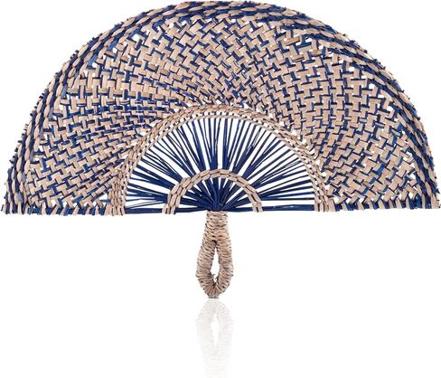 Moiyobpm Boho Wall Decor Handmade Nature Woven Braided Fan Hang Wall Sculpture Bohemian Wall Art Hanging Decor for Living Room Bedroom Home Office Minimalist Decoration(Colorful) in Saudi Arabia