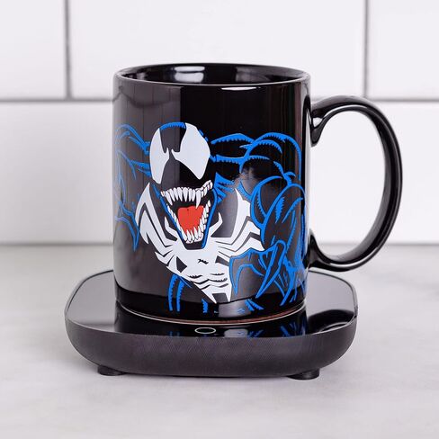 Uncanny Brands Black Panther Wakanda Forever Mug Warmer with Mug – Keeps Your Favorite Beverage Warm - Auto Shut On/Off in Saudi Arabia