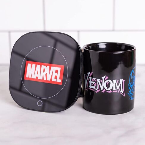 Uncanny Brands Black Panther Wakanda Forever Mug Warmer with Mug – Keeps Your Favorite Beverage Warm - Auto Shut On/Off in Saudi Arabia