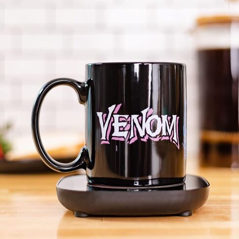 Uncanny Brands Black Panther Wakanda Forever Mug Warmer with Mug – Keeps Your Favorite Beverage Warm - Auto Shut On/Off in Saudi Arabia