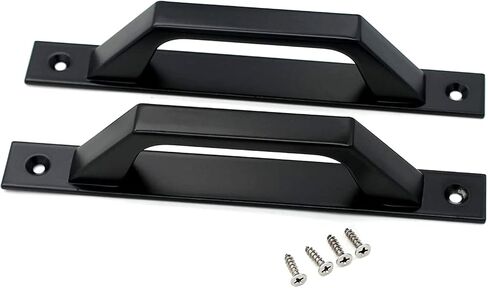 KAFENDA 4 pcs Carbon Steel Sliding Barn Door Handle Wood Gate Door Pull Handle 19.6cm in Saudi Arabia