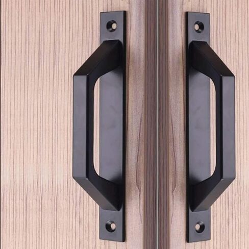 KAFENDA 4 pcs Carbon Steel Sliding Barn Door Handle Wood Gate Door Pull Handle 19.6cm in Saudi Arabia