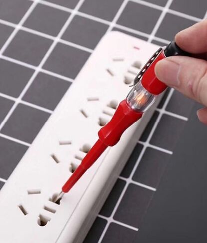 Voltage Tester with Screwdriver Electrical Tester Tool Non Contact Voltage Tester Pen with Range AC 70V-250V,Live/Zero Wire Electric Tester,Pocket-Sized Voltage Detector,Breakpoint Finder in Saudi Arabia