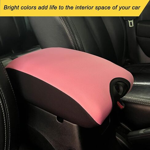 Center Console Cover Armrest Cushion Mat Pad Cover for Jeep Wrangler JK JKU 2011-2018,Neoprene Armrest Box Cover,Black in Saudi Arabia