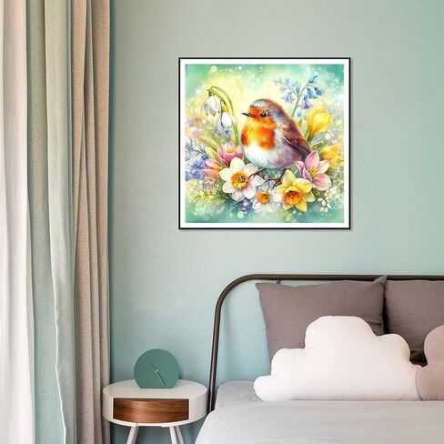 Acudotr Diamond Painting Kits for Adults, 5D DIY Diamond Art Kits for Beginners, Full Drill Diamond Painting Kits for Home Wall Decor, Owl, 12x16 Inch in Saudi Arabia
