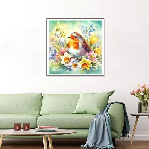Acudotr Diamond Painting Kits for Adults, 5D DIY Diamond Art Kits for Beginners, Full Drill Diamond Painting Kits for Home Wall Decor, Owl, 12x16 Inch in Saudi Arabia