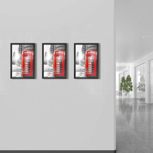 Calenzana 11x17 Picture Frames Set of 3, Wall Gallery Photo Frame for 11 x 17 Poster, Black in Saudi Arabia