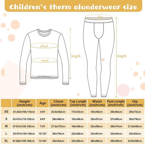 Silkfly 5 Set Boys Thermal Underwear Soft Fleece Lined Long Johns Kids Base Layer Top Bottom Warm Set for Winter Skiing in Saudi Arabia