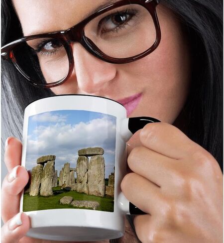 كوب 3dRose_82773_1 "Stonehenge, Wiltshire, England - EU33 DWA0072 - David Wall" كوب سيراميك، 11 أونصة، متعدد الألوان in Kuwait