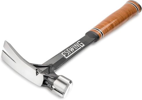 ESTWING Ultra Series Hammer - 19 oz Rip Claw Framer with Smooth Face & Genuine Leather Grip - E19S in Saudi Arabia