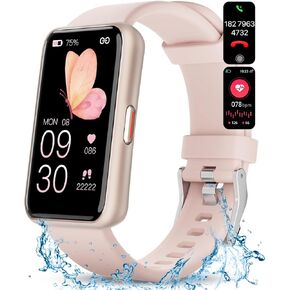 WalkerFit Fitness Tracker Watch for Men, Reloj Inteligente Hombre with Blood Pressure Heart Rate Sleep Monitor, Waterproof Activity Tracker and Android Smart Watch for iPhone, Step Tracker, Pedometer