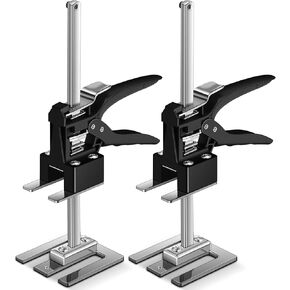 Hicarer 2 Pcs Construction Jack 12 in Labor Saving Handle Furniture Lifter Lifting Cabinet Jacks Multi Function Height Adjustment Lifting Device for Home, Load 500 Lbs, Lift Range 7.87in