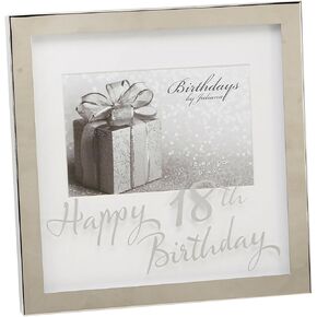 Oaktree Gifts18th Silverplated Edge Box Frame 6 x 4