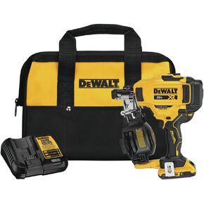 DeWALT DCN45RND1 20V 15 Degrees Lithium-Ion Cordless Coil Roofing Nailer Kit