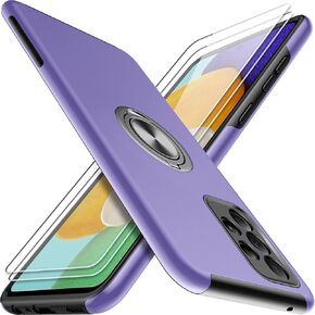 JAME for S23 Ultra Case, Slim Soft Bumper Case for Galaxy S23 Ultra, with Ring Holder Kickstand for Samsung S23 Ultra Case, Military-Grade Protection for Samsung Galaxy S23 Ultra Case, Red