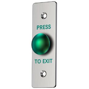Push to Exit Button，IP67 Waterproof Stainless Steel Door Bell Type Round Request to Exit Button ，Push to Exit NO COM Switch for Door Access Control