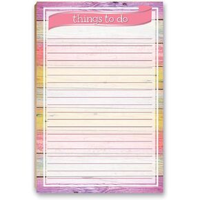 Rustic Birch Wood Notepad with Magnet - 8.5" x 5.5" - Grocery, Shopping, Daily Tasks List - Rustic Barnwood (Birch Wood) in Kuwait