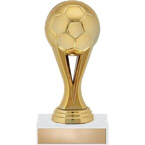 Crown Awards 5" Soccer Iconz Trophy - Soccer Ball Participation Trophies Prime