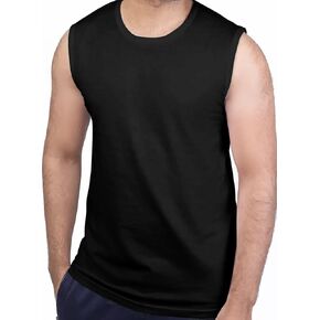 Men Jersey Muscle/Workout Tank top Sleeveless t-Shirt 100% Cotton
