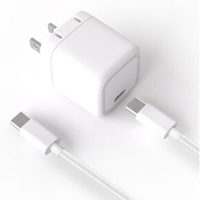 I Mini Fast Phone Charger - 30W PD GaN USB C Foldable Wall Charging Block Compact Charger for iPhone 15/15 Plus/15 Pro/15 Pro Max, 14/13/12 Series, Galaxy, Pixel 4/3 (Cable Not Included)(1 pack)