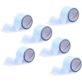 6 Rolls of Removal Silicone Tape 1" x 1.5 Yds Waterproof Sensitive Skin Hypoallergenic Skin-Friendly Silicone Tape
