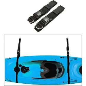 Docooler Kayak Wall Storage Strap Rack Boat Hanger Boat Keeper Garage Hanger Canoes Wall Rack Holders for Skiing Board, Ladder, Canoes