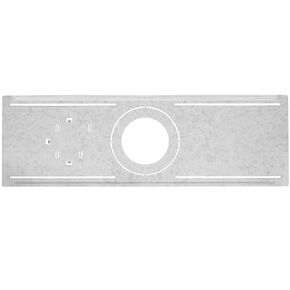 Maxxima Slim Downlight Rough-in Plate, New Construction Metal Plate for Light Mounting with Notches, Fits 4 in & 6 in Downlights, Pack of 10